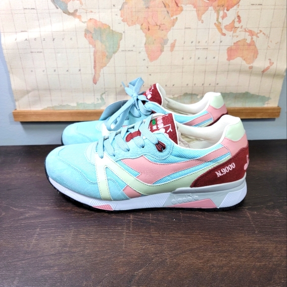 BRAND NEW Diadora N9000 Made in Italy Blue Clear Water Men's Size 10.5 - Picture 3 of 5
